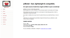 Desktop Screenshot of jsmodal.com